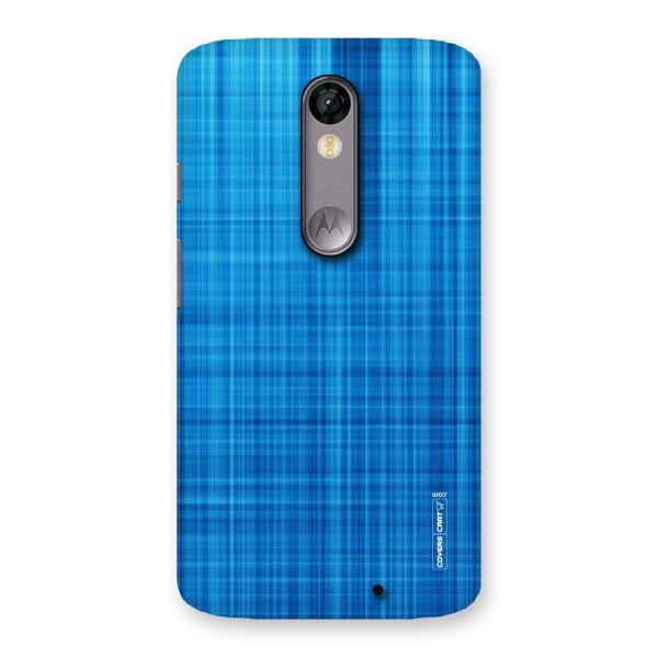 Stripe Blue Abstract Back Case for Moto X Force