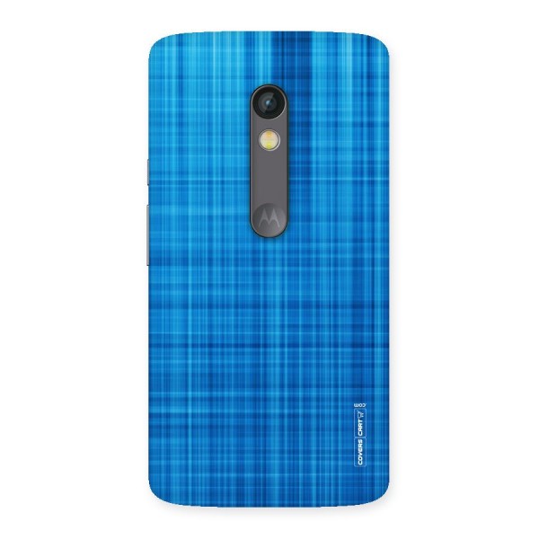 Stripe Blue Abstract Back Case for Moto X Play
