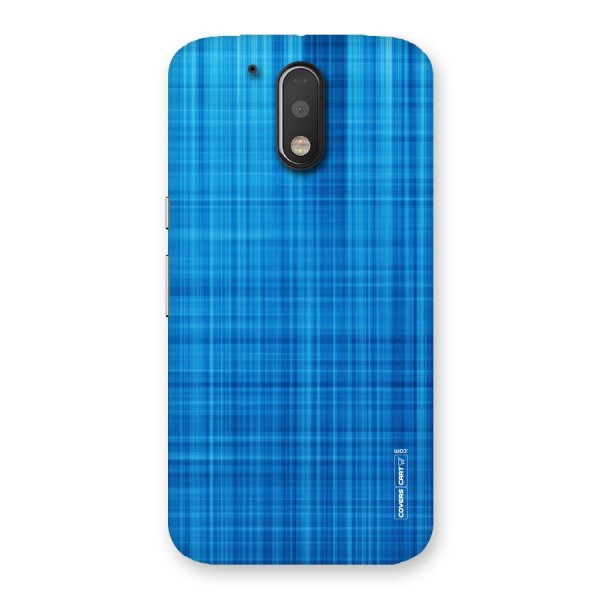 Stripe Blue Abstract Back Case for Motorola Moto G4 Plus