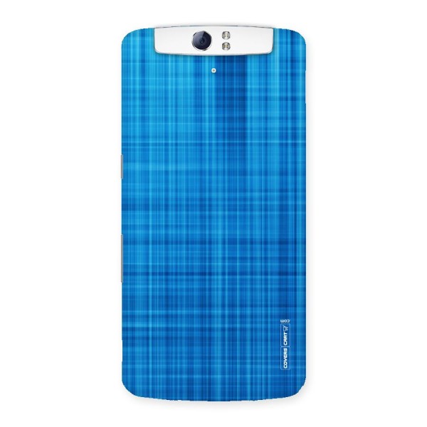Stripe Blue Abstract Back Case for Oppo N1
