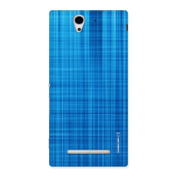 Stripe Blue Abstract Back Case for Sony Xperia C3