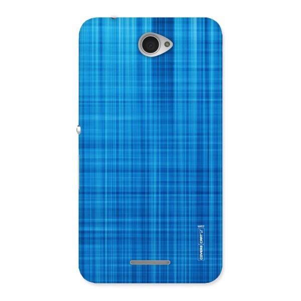 Stripe Blue Abstract Back Case for Sony Xperia E4