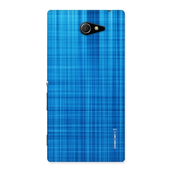 Stripe Blue Abstract Back Case for Sony Xperia M2
