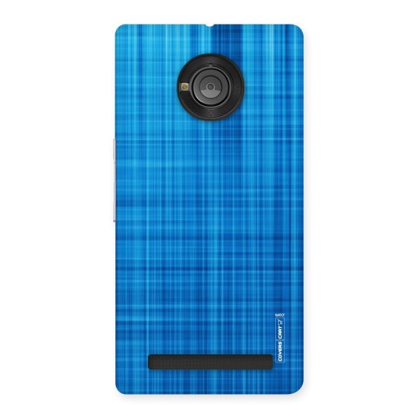 Stripe Blue Abstract Back Case for Yu Yunique