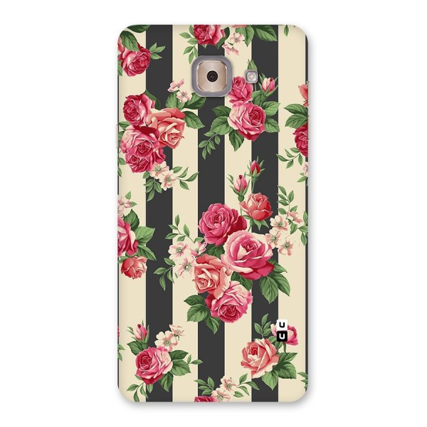 Stripes And Floral Back Case for Galaxy J7 Max