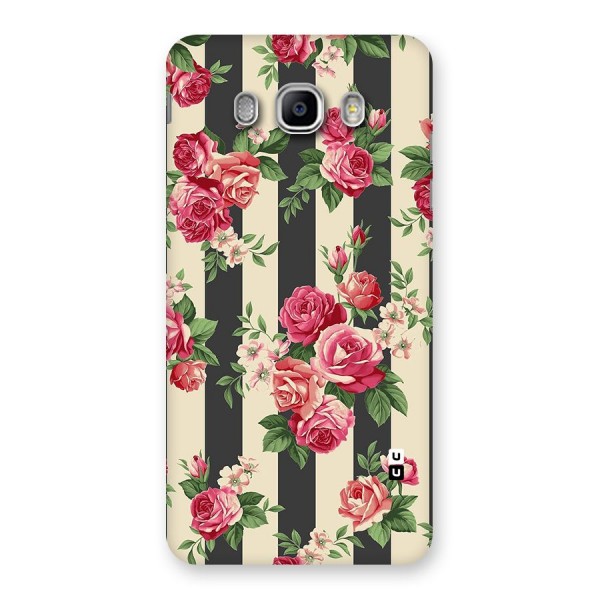 Stripes And Floral Back Case for Samsung Galaxy J5 2016