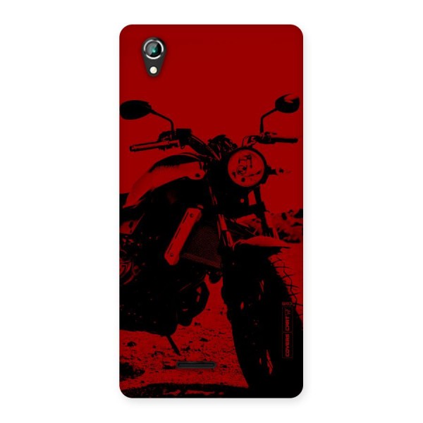 Stylish Ride Red Back Case for Lava Iris 800