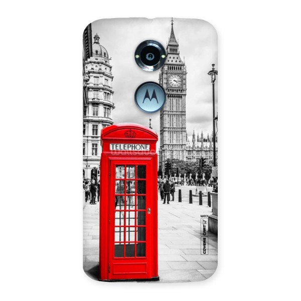 Telephone Booth Back Case for Moto X 2nd Gen