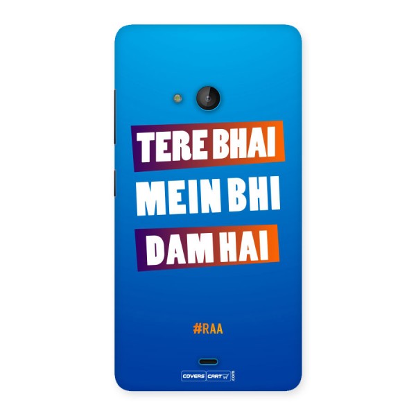 Tera Bhai Raftaar (Blue) Back Case for Lumia 540