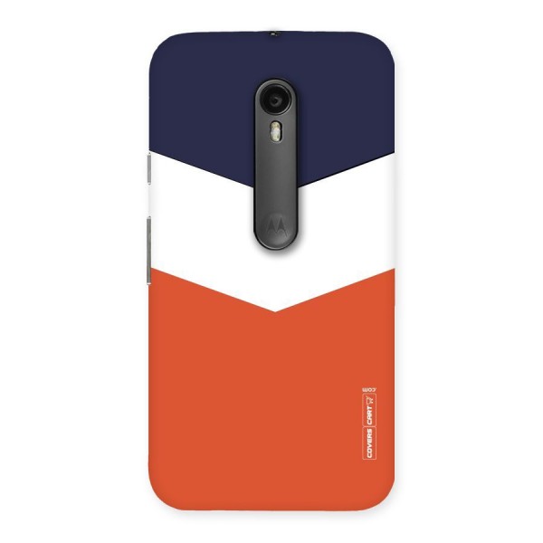 Three Colour Pattern Back Case for Moto G Turbo