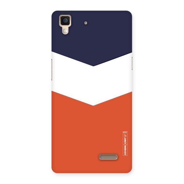Three Colour Pattern Back Case for Oppo R7
