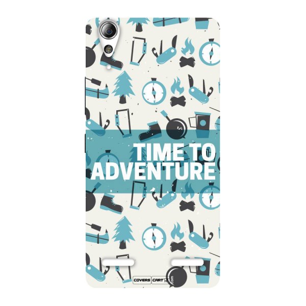 Time To Adventure Blazing Blue Back Case for Lenovo A6000 Plus