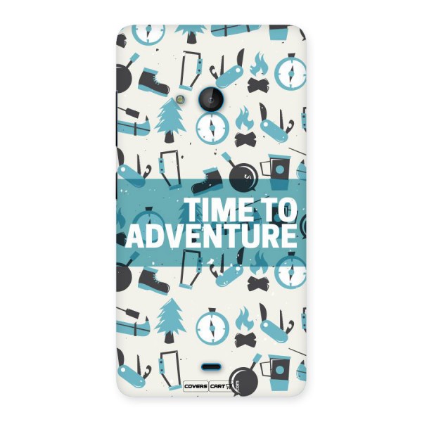 Time To Adventure Blazing Blue Back Case for Lumia 540