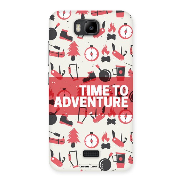 Time To Adventure Radiant Red Back Case for Honor Bee