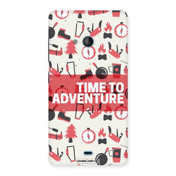 Time To Adventure Radiant Red Back Case for Lumia 540