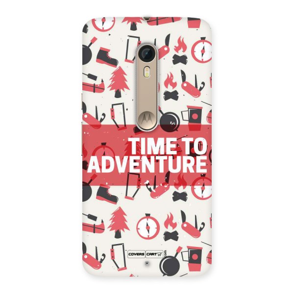 Time To Adventure Radiant Red Back Case for Motorola Moto X Style