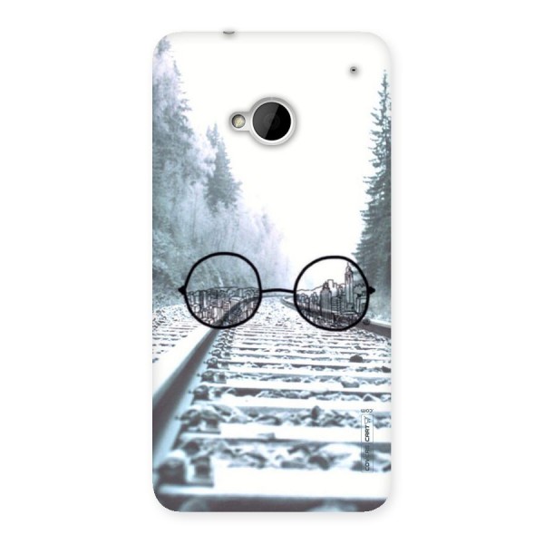 Tracks And Specs Back Case for HTC One M7