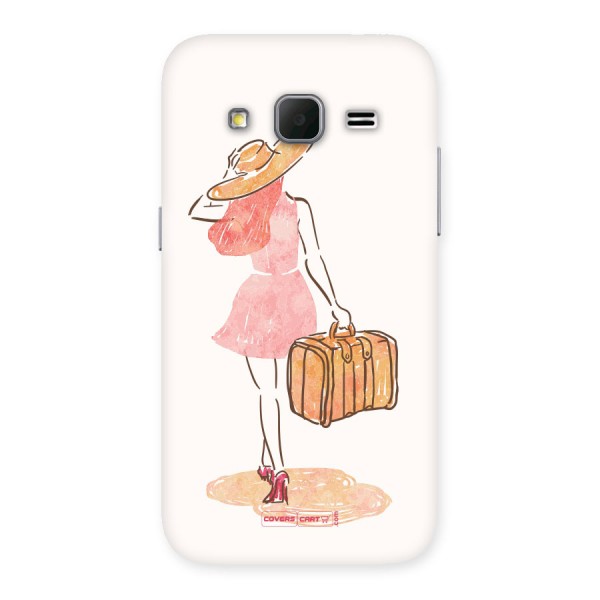 Travel Girl Back Case for Galaxy Core Prime