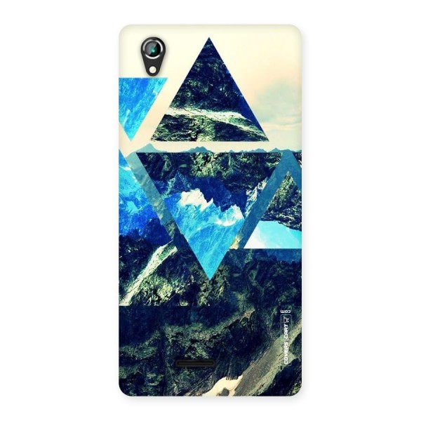 Triangular View Back Case for Lava Iris 800