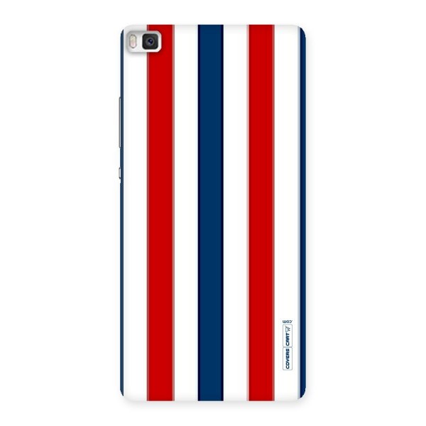 Tricolor Stripes Back Case for Huawei P8