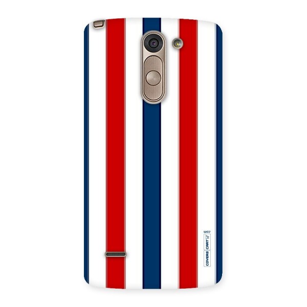 Tricolor Stripes Back Case for LG G3 Stylus