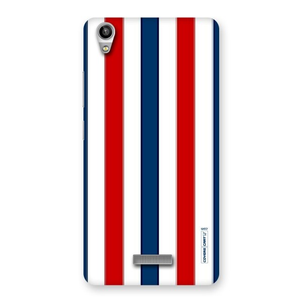 Tricolor Stripes Back Case for Lava-Pixel-V1