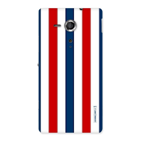 Tricolor Stripes Back Case for Sony Xperia SP