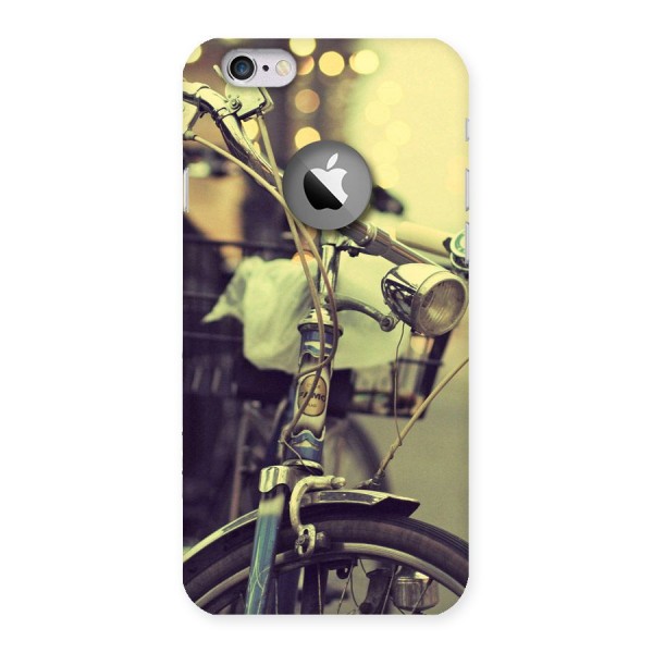 Vintage Bicycle Back Case for iPhone 6 Logo Cut