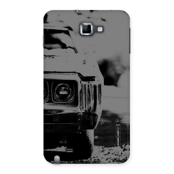 Vintage Car Black and White Back Case for Galaxy Note