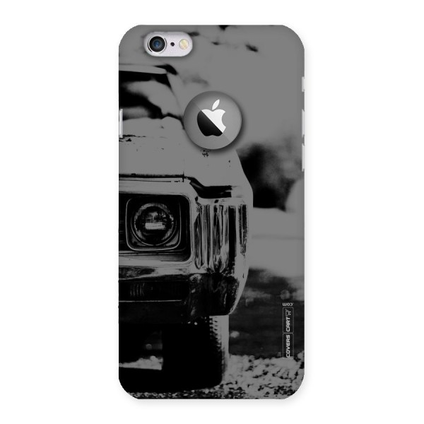Vintage Car Black and White Back Case for iPhone 6 Logo Cut