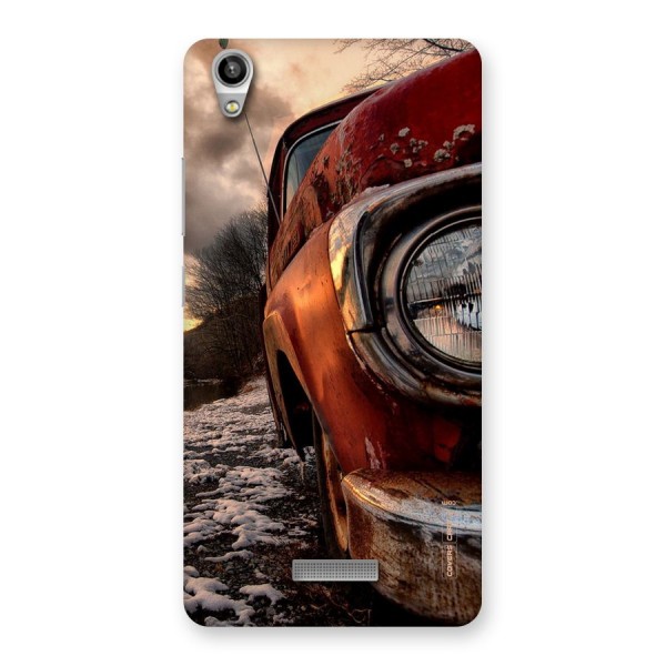 Vintage Car Headlight Back Case for Lava-Pixel-V1