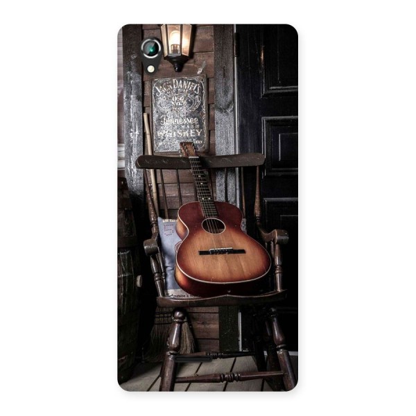 Vintage Chair Guitar Back Case for Lava Iris 800