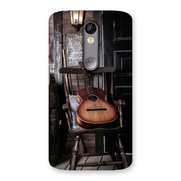 Vintage Chair Guitar Back Case for Moto X Force