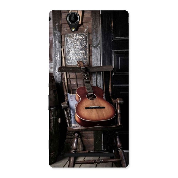 Vintage Chair Guitar Back Case for Sony Xperia T2