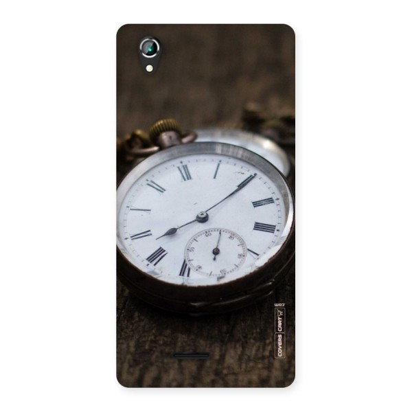 Vintage Clock Back Case for Lava Iris 800