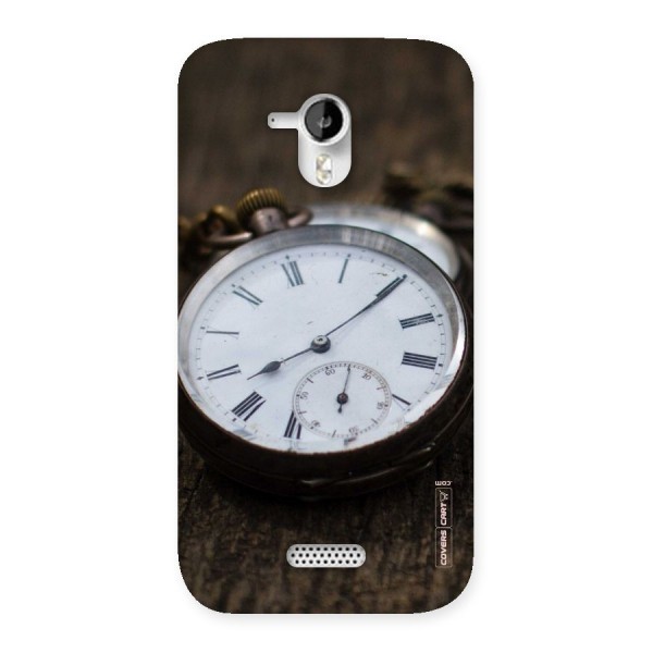 Vintage Clock Back Case for Micromax Canvas HD A116
