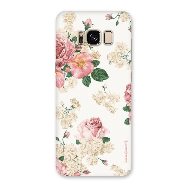 Vintage Floral Pattern Back Case for Galaxy S8