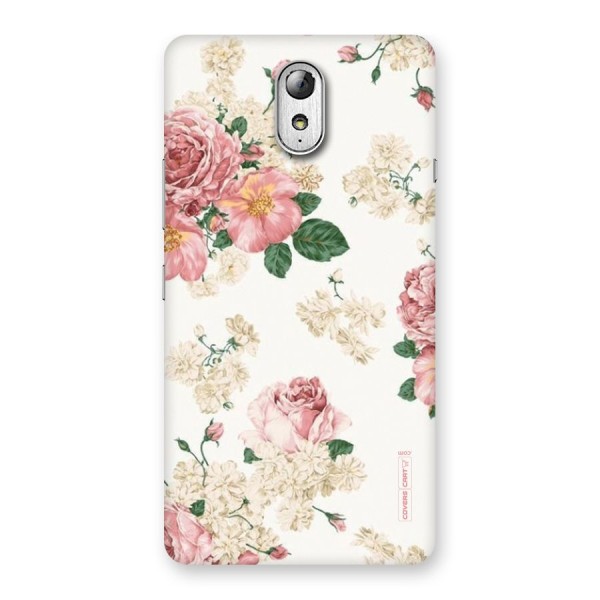 Vintage Floral Pattern Back Case for Lenovo Vibe P1M