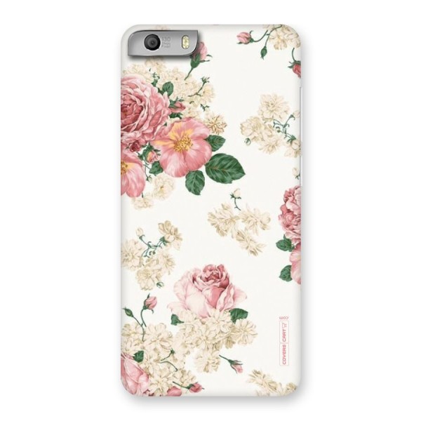 Vintage Floral Pattern Back Case for Micromax Canvas Knight 2
