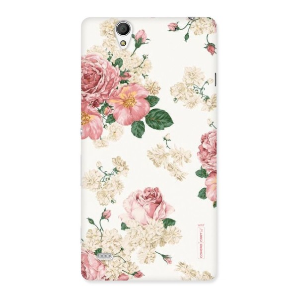 Vintage Floral Pattern Back Case for Sony Xperia C4