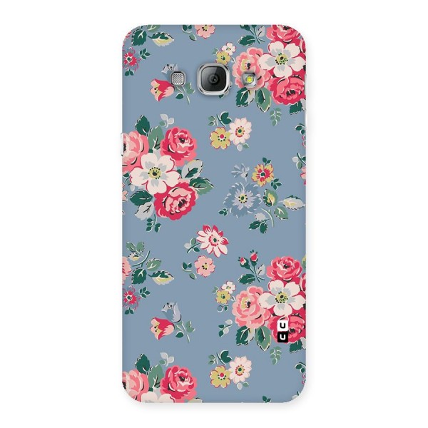 Vintage Flower Pattern Back Case for Galaxy A8