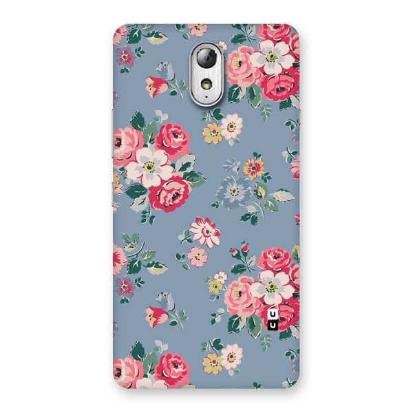 Vintage Flower Pattern Back Case for Lenovo Vibe P1M