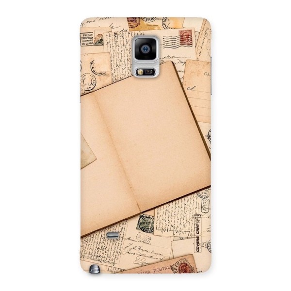Vintage Journal Back Case for Galaxy Note 4