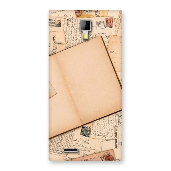 Vintage Journal Back Case for Micromax Canvas Xpress A99