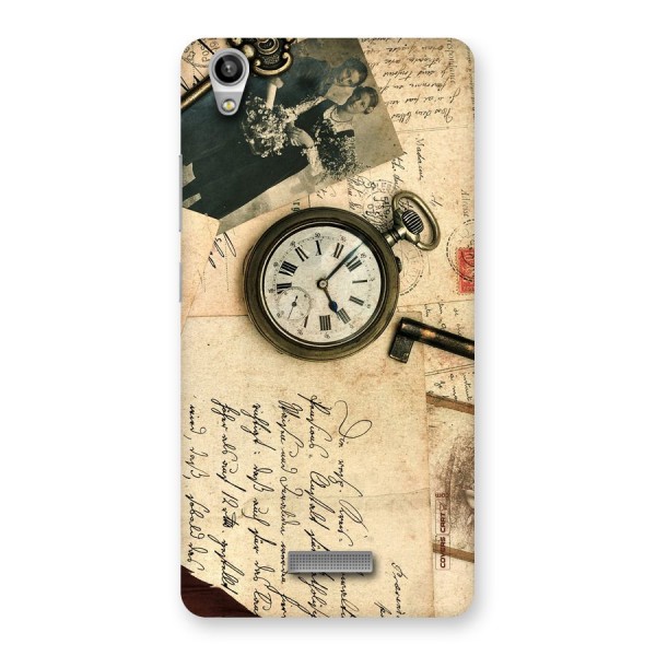 Vintage Key And Compass Back Case for Lava-Pixel-V1