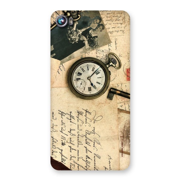 Vintage Key And Compass Back Case for Micromax Canvas Fire 4 A107