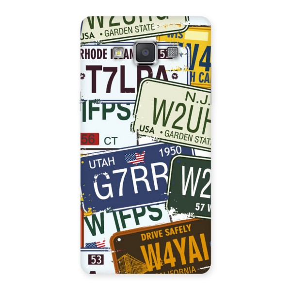 Vintage License Plates Back Case for Galaxy Grand 3