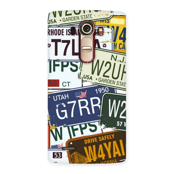 Vintage License Plates Back Case for LG G4