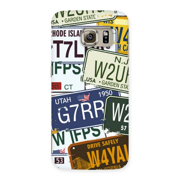 Vintage License Plates Back Case for Samsung Galaxy S6 Edge Plus