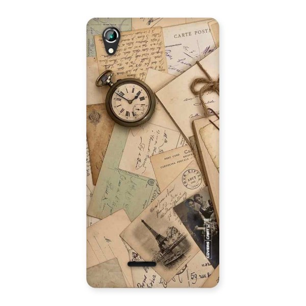 Vintage Postcards Back Case for Lava Iris 800
